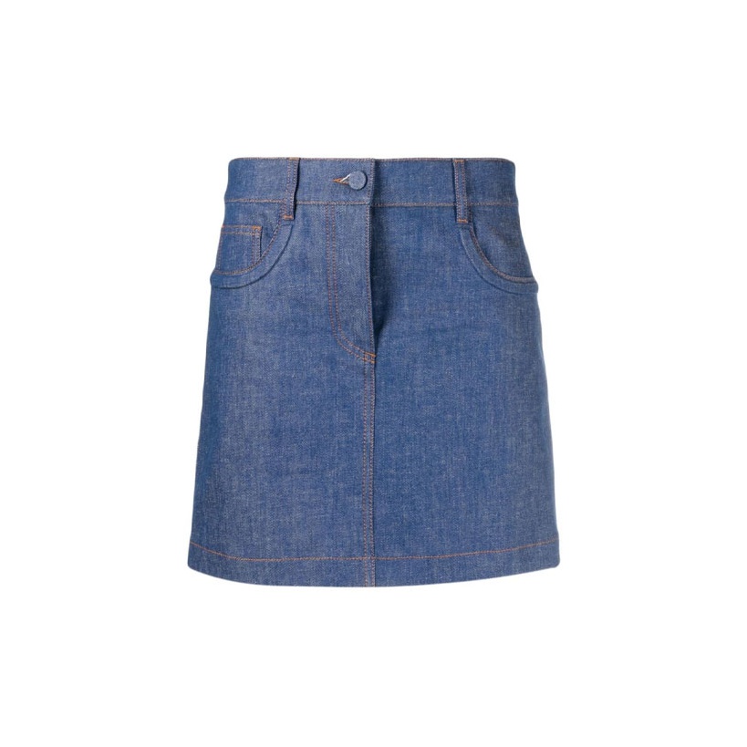 FENDI Denim Short Skirts Apparel Women on Sale & Authentic
