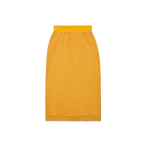 Adidas Originals GUCCI X ADIDAS Casual Long Skirts Women's Yellow