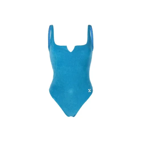 OFF-WHITE SS21 One-Piece Swimsuits Women's Blue