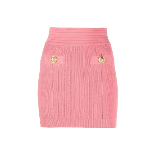 BALMAIN Casual Short Skirts Women's Pink