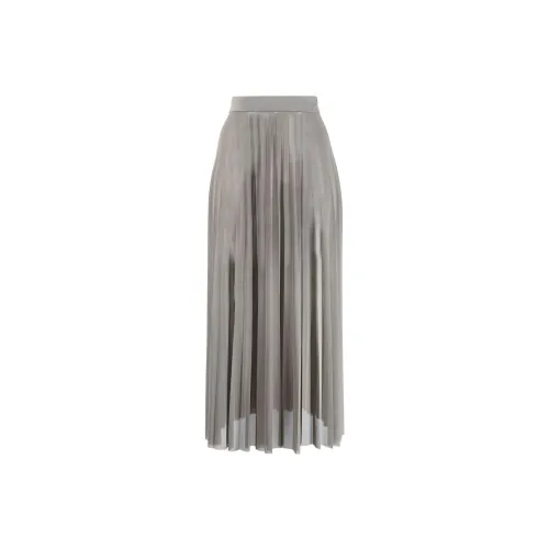 MM6 Maison Margiela Casual Long Skirts Women's Gray