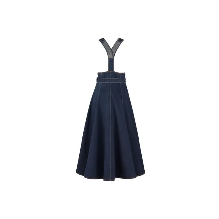 DIOR SS22 Cruise Couture Denim Short Skirts Women's Dark Blue-1