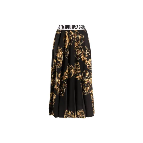 VERSACE JEANS COUTURE Casual Long Skirts Women's Black