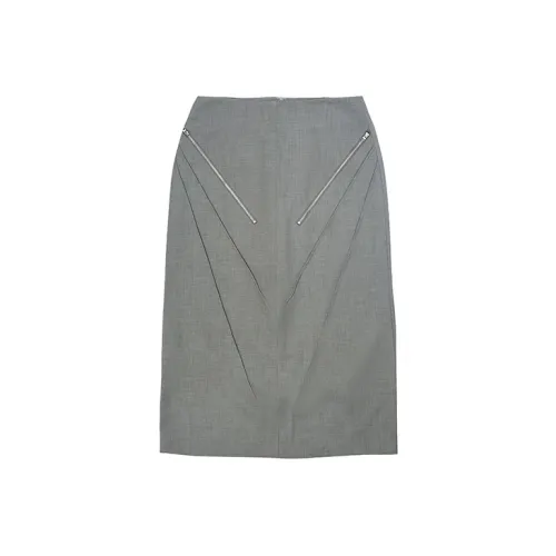 D. MARTINA QUEEN Casual Short Skirts Women's Gray