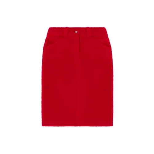 WE11DONE Casual Long Skirts Women's Red