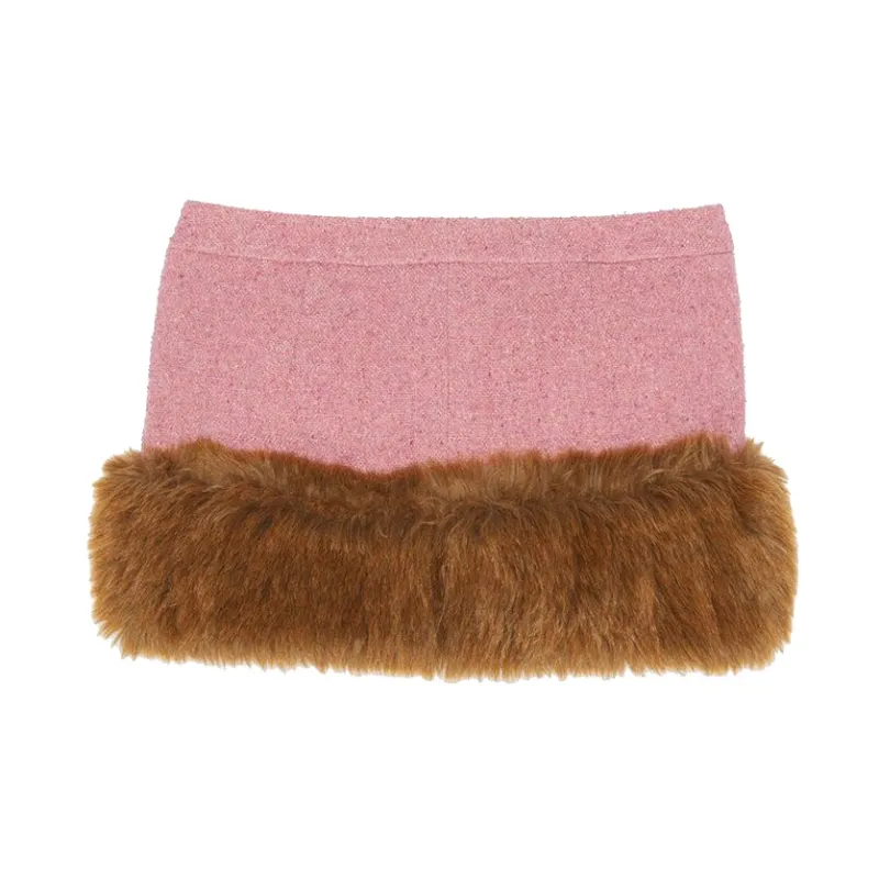 SAINT LAURENT Casual Short Skirts Women's Pink-1