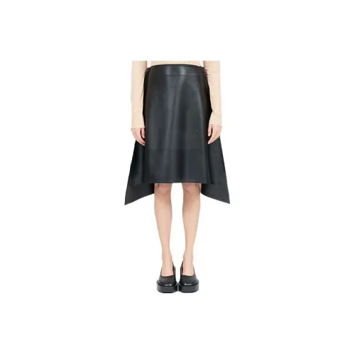 MM6 Maison Margiela Casual Long Skirts Women's Black