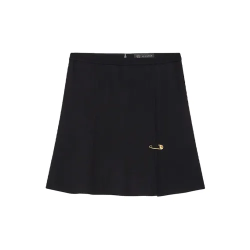 VERSACE Casual Short Skirts Women's Black