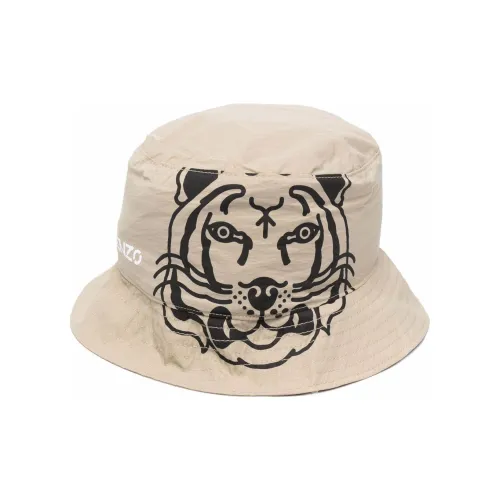 KENZO Bucket Hats Unisex Light Brown