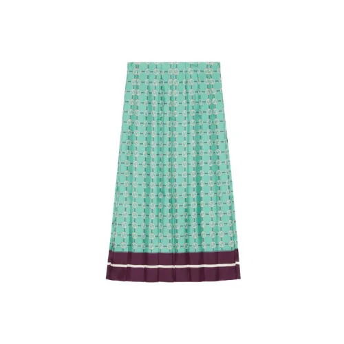 GUCCI Casual Long Skirts Women's Blue