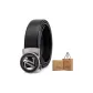 Litchi Grain Black Strap with Gunmetal Buckle, Extended Length+130cm