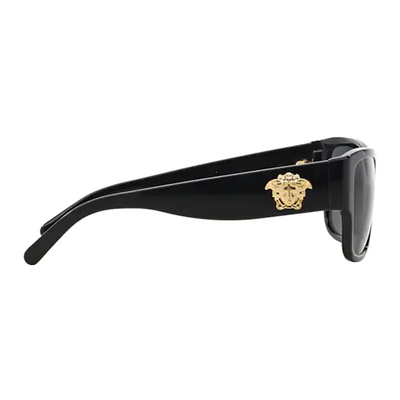 VERSACE Square Sunglasses Unisex Black-3