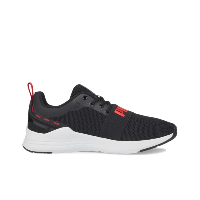 PUMA Wired Running Shoes Men Low Top Black-1