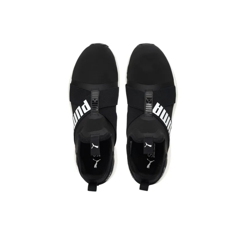 PUMA Mega Series Running Shoes Unisex Low Top Black/White-2