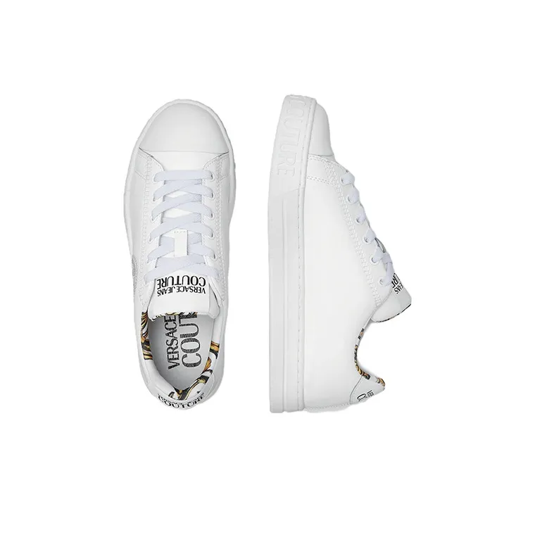 FANSIZHE Court 88 GARLAND Low Top Stylish Skateboarding Shoes Women's White-3