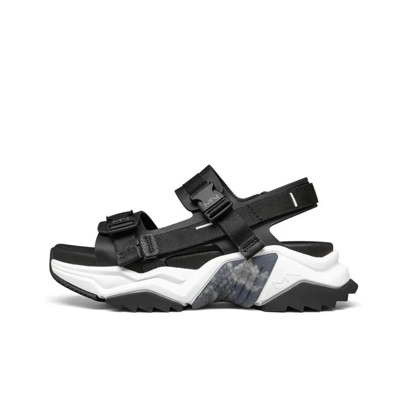 Skechers Block Beach Sandals Women's Black/White-0