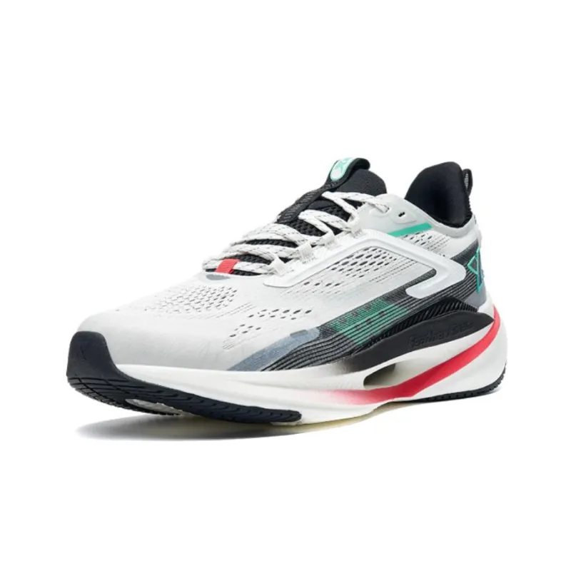 XTEP Speed 3.0 Essential Cushioning Anti Slip And Wear Resistant Low Top Running Shoes Men's White Black-1