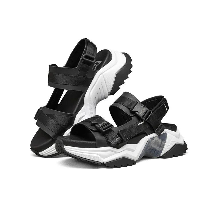 Skechers Block Beach Sandals Women's Black/White-2