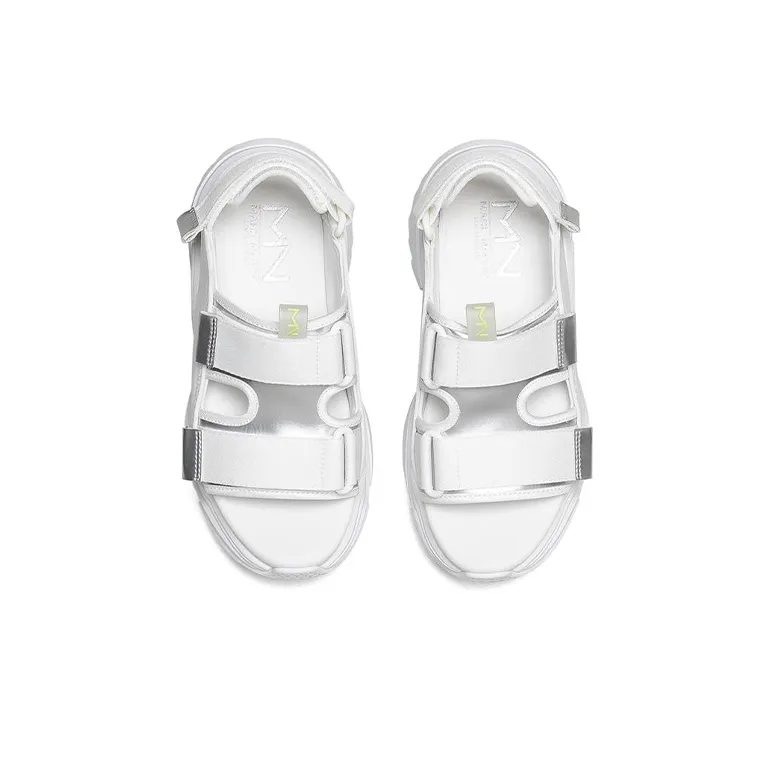 Skechers Block Beach Sandals Women's White-3