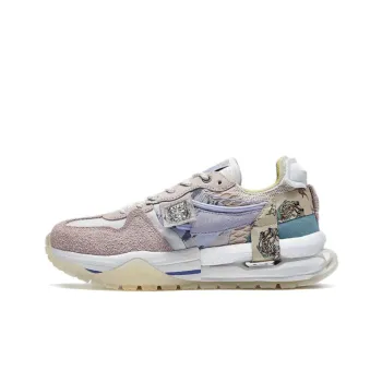 XTEP Sky Ride Collection Casual Shoes Women's Low Top Light Porcelain Pink/Oat/Sail White