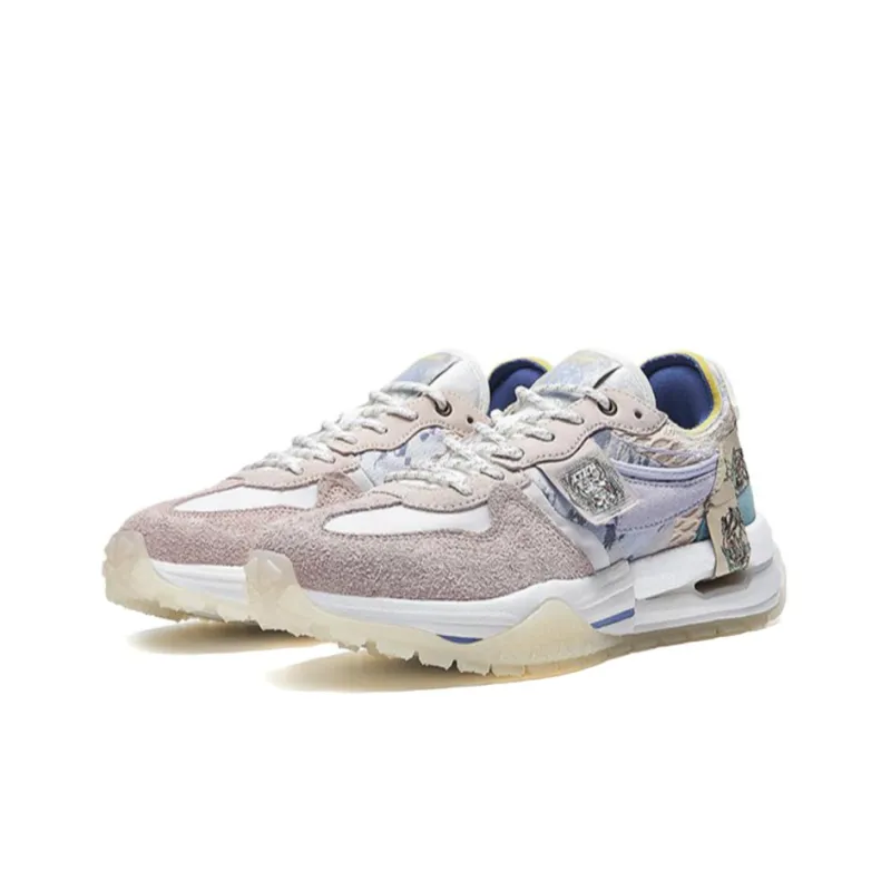 XTEP Sky Ride Collection Casual Shoes Women's Low Top Light Porcelain Pink/Oat/Sail White-1