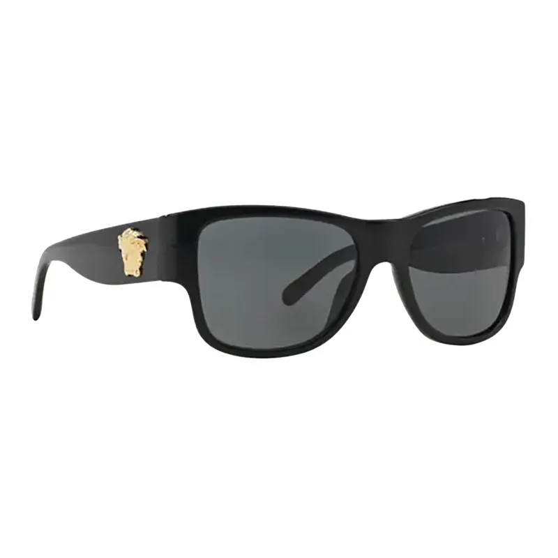 VERSACE Square Sunglasses Unisex Black-1