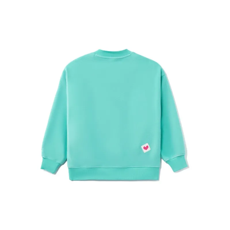 LiNing x Disney Sweatshirt Winter Women's Aquatic Blue-1