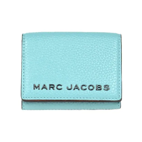 MARC JACOBS Cow Leather Wallet Women's Light Blue