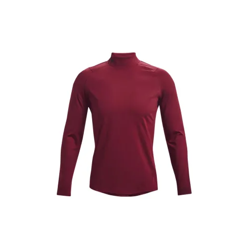 Under Armour Rush T-Shirts Men Red Brown