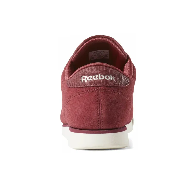 Reebok Princess Leather Coverage Warm Slip-Resistant Low-Top Skateboard Shoes Women's Red-3