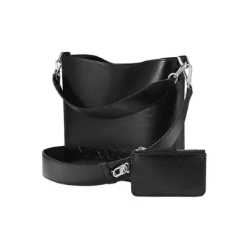 FIND KAPOOR Artificial Leather Handbag Crossbody Bag Unisex Black/Turkish Blue/Sapphire Blue