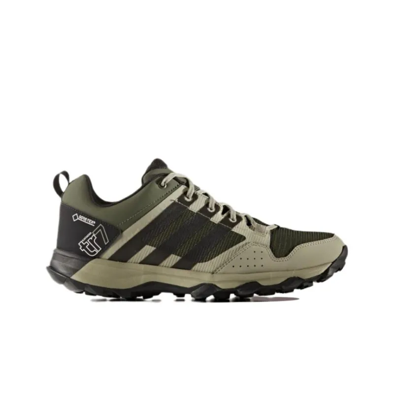 Adidas Kanadia 7 TR GTX Durable Breathable Low-Top Running Shoes Men's Black Green-1