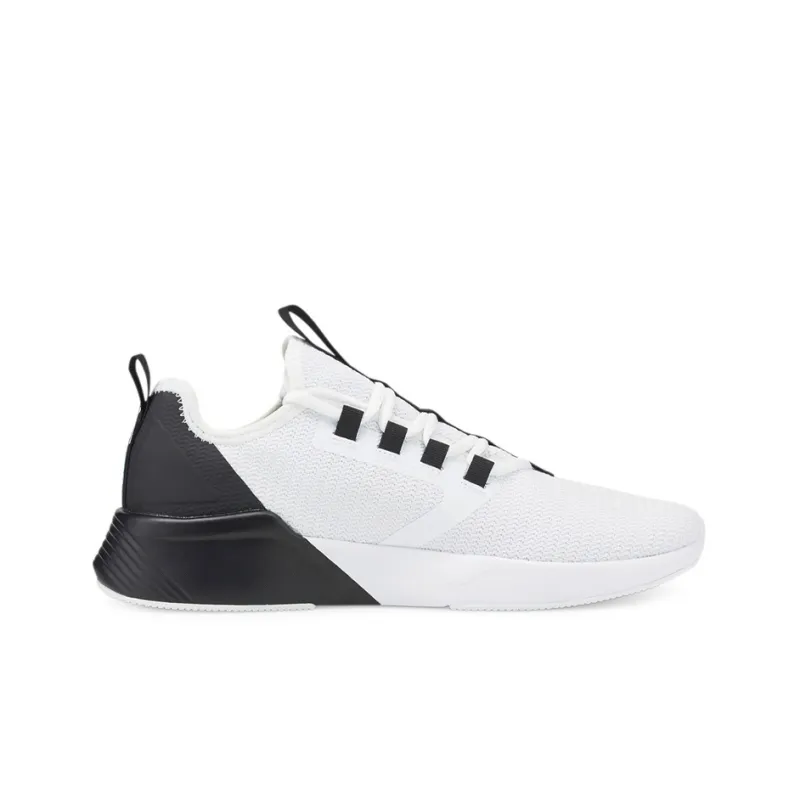 PUMA Retaliate Block Low-Top Running Shoes Men's White Black-1