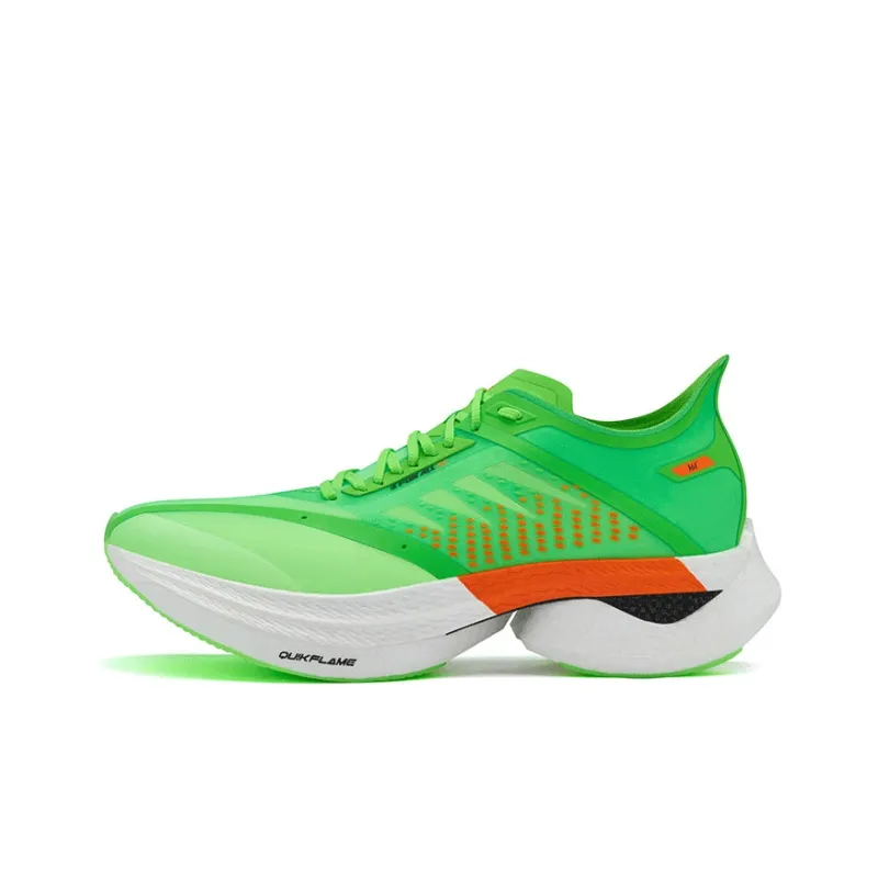 361° Speeding Versatile And Intricate Breathable And Resilient Low Top Running Shoes Men's Light Green-0