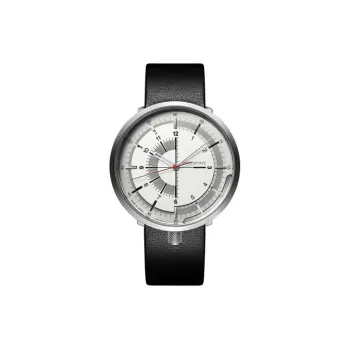 ISSEY MIYAKE Automatic Mechanical Movement Genuine Leather Strap Watch Men's Watch White Dial