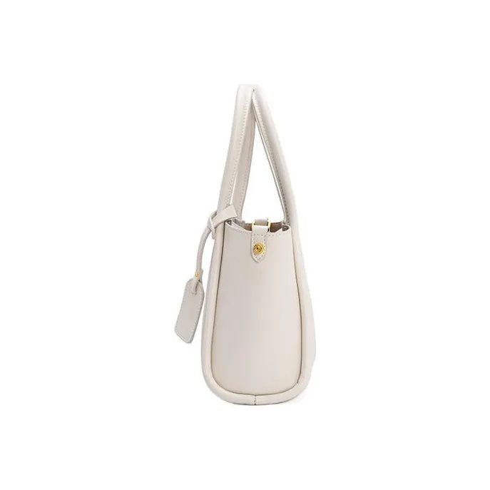 VENOF Cow Leather Handbag Tote Bag Trumpets Women's Solid Color-1