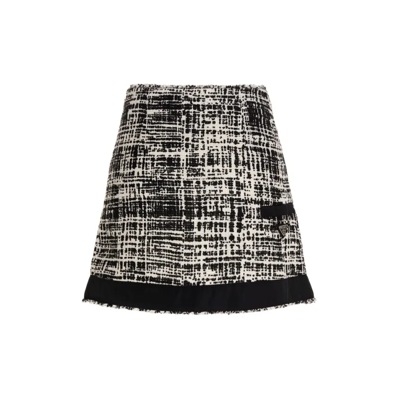 PRADA Casual Short Skirts Women's Black-1