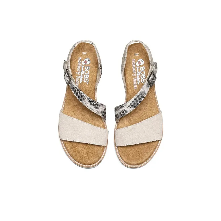 Skechers DESERT KISS Beach Sandals Women's Gray Silver-3