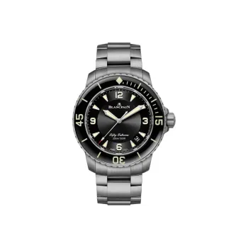 BLANCPAIN FIFTY FATHOMS Automatic Mechanical Movement Men's Watches Watch 45mm Black Dial Titanium Watch Case