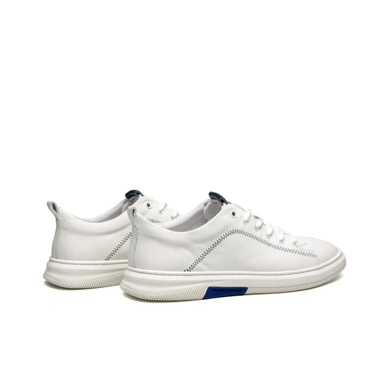 LEAVELAND Stylish Skateboarding Shoes Men's White-2