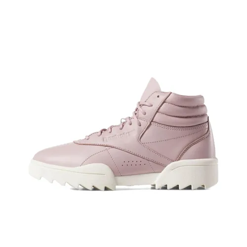 Reebok Skateboard Shoes Women's High-Top Pink