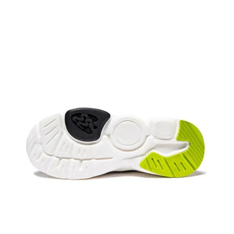 Erke Anti-Slip And Wear-Resistant Breathable Low-Top Casual Running Shoes Men's Black Orange Green-4