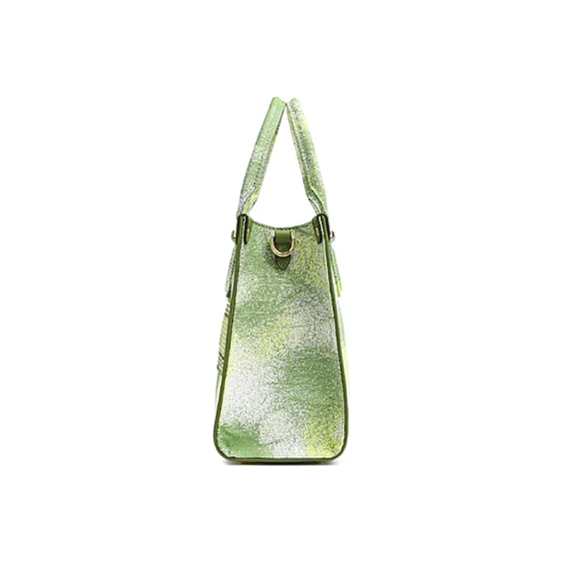 FION Fabric Tote Bag Shopping Bag Crossbody Bags Handbags Small Size Women's Green-2
