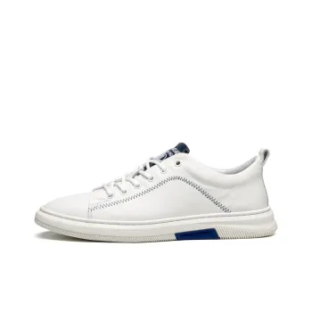LEAVELAND Stylish Skateboarding Shoes Men's White