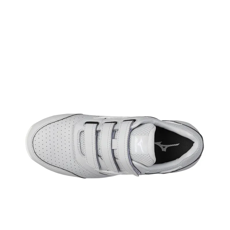 Mizuno Almighty Slip Resistant, Abrasion Resistant, Breathable Low Top Casual Shoes Unisex Gray White-4
