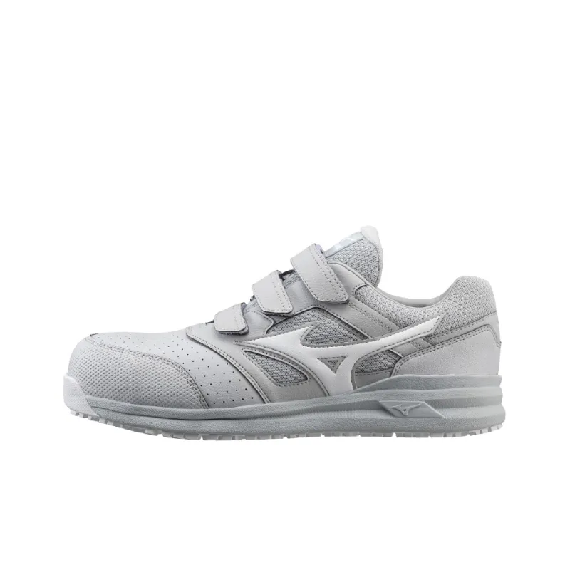 Mizuno Almighty Slip Resistant, Abrasion Resistant, Breathable Low Top Casual Shoes Unisex Gray White-0