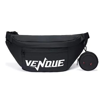 Venque Polyester Combo Bag, Crossbody Bag, Shoulder Bag, Sling Bag, Fanny Pack Large Size Men's Black