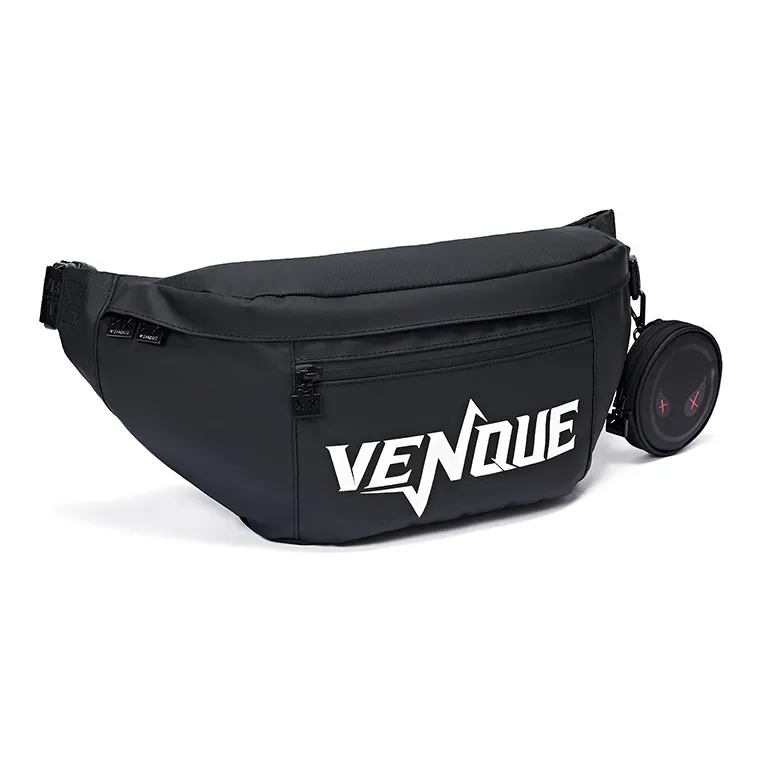 Venque Polyester Combo Bag, Crossbody Bag, Shoulder Bag, Sling Bag, Fanny Pack Large Size Men's Black-1