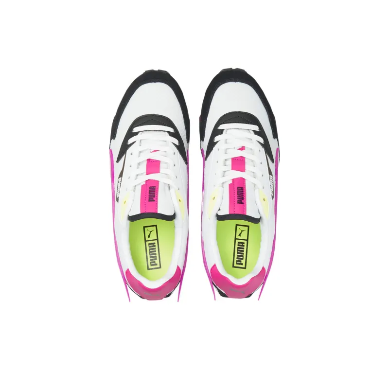 Puma Women's Low Rider Tech 'White Ultra Magenta'-3