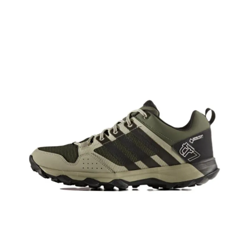 Adidas Kanadia 7 TR GTX Durable Breathable Low-Top Running Shoes Men's Black Green-0